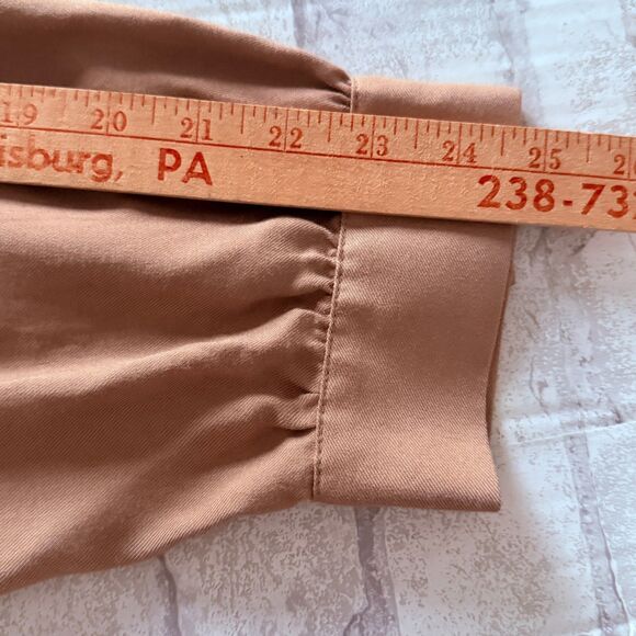 NWOT Soft Surroundings Draped Cowl Brown Tunic Plus Size Relaxed Lagenlook Sz 3X - Picture 5 of 7
